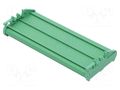 Enclosure: enclosure base; Y: 72mm; X: 250mm; Z: 28.7mm; green DEGSON ELECTRONICS DM72-250-14-100AH