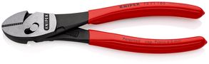 KNIPEX 73 71 180 TwinForce® High Performance Diagonal Cutters plastic coated black atramentized 180 mm 73 71 180 4003773074762