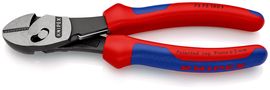 KNIPEX 73 72 180 F TwinForce® High Performance Diagonal Cutters with opening spring with multicomponent handles black atramentized 180 mm 73 72 180 F 4003773077657