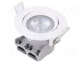 Lamp: LED spotlight; 5W; 220/240VAC; neutral white; 36°; 4000K TUNGSRAM 93100526