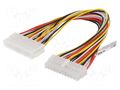 Cable: mains; ATX male 24pin,ATX female 24pin; 0.3m Goobay ATX-ATX