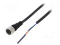 Cable: for sensors/automation; M12; PIN: 2; straight; 2m; plug; CI AUTONICS CIA2-2