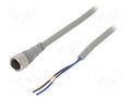 Cable: for sensors/automation; M12; PIN: 2; straight; 2m; plug; CI AUTONICS CIAH2-2