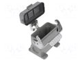 Enclosure for connectors: HDC; angled; size D10A; with latch DEGSON ELECTRONICS D10A-SF-1L-CV-M20