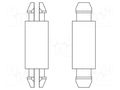 PCB distance; polyamide 66; L: 6.4mm; latch/latch; natural; 8G802 DREMEC DR8G802V40484