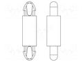 PCB distance; polyamide 66; L: 10mm; latch/latch; black; UL94V-2 DREMEC DR8G817V41512