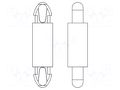 PCB distance; polyamide 66; L: 22mm; latch/latch; black; UL94V-0 DREMEC DR8G806V42861