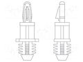 PCB distance; polyamide 66; L: 4.8mm; natural; UL94V-2; 8G812 DREMEC DR8G812V41010
