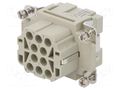 Connector: HDC; contact insert; female; DEE; PIN: 10; 10+PE; crimped DEGSON ELECTRONICS DEE-010-FC