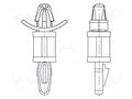 PCB distance; polyamide; L: 15.9mm; snap fastener; natural DREMEC DR8G813V40394