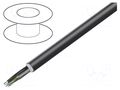 Wire: data transmission; hybrid; black; stranded; Cu,tinned; PUR HARTING 09456000342