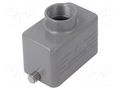 Enclosure: for HDC connectors; size D10B; for cable; for latch DEGSON ELECTRONICS D10B-TE-2G-M25