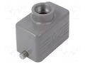 Enclosure: for HDC connectors; size D10B; for cable; for latch DEGSON ELECTRONICS D10B-TE-2G-PG16