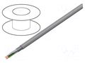 Wire; ELITRONIC® LIYCY; 8x0.34mm2; tinned copper braid; PVC; grey TKD TKD-0500366