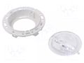 LED lens; round; plexiglass PMMA; transparent; Mounting: push-in LEDIL FN15388