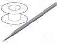 Wire; ELITRONIC® LIYCY; 2x0.25mm2; tinned copper braid; PVC; grey TKD TKD-0500307