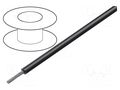 Wire; HookUp Wire; stranded; Cu; 12AWG; PVC; black; 1kV; 305m; 1000ft ALPHA WIRE 1560-BK001