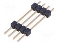 Connector: pin strips; pin header; male; PIN: 4; straight; THT; 1x4 FISCHER ELEKTRONIK SL5.172.4G