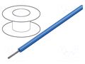 Wire; ThermoThin; stranded; Cu; 28AWG; PFA; blue; 600V; 30.5m; 100ft ALPHA WIRE 2628-BL005
