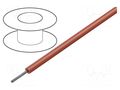 Wire; ThermoThin; stranded; Cu; 16AWG; PFA; red; 600V; 30.5m; 100ft ALPHA WIRE 2616-RD005