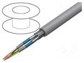 Wire; LiYCY-CY; 2x2x0.25mm2; PVC; grey; 500V; flame retardant HELUKABEL LIYCYCY2X2X0.25