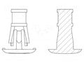 Assembly stud; polyamide 66; L: 7.9mm; snap fastener; natural DREMEC DR8G820V41772