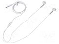 Headphones with microphone; white; Jack 3,5mm; earphones; 1.2m QOLTEC QOLTEC-50834