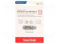 Pendrive; USB 3.1; 32GB; R: 150MB/s; ULTRA DUAL DRIVE LUXE SANDISK SDDDC4-032G-G46