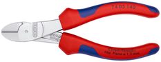 KNIPEX 74 05 140 High Leverage Diagonal Cutter with multi-component handles chrome-plated 140 mm 74 05 140 4003773039617
