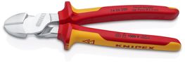 KNIPEX 74 06 200 SB High Leverage Diagonal Cutter insulated with multi-component grips, VDE-tested chrome-plated 200 mm 74 06 200 SB 4003773014379
