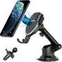 Choetech Qi Wireless Charger 10W Gravity Car Cockpit Holder Dashboard + Clip for Ventilation Grille Airflow + 1.2m Micro USB Cable Black (T536-S), Choetech 6971824975574 6971824975574