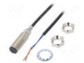 Sensor: inductive; OUT: PNP / NO; 0÷9mm; 10÷30VDC; M12; 2m; IP67 OMRON E2E-X9B1T12-2M