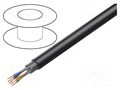 Wire: data transmission; ETHERLINE® Cat.5; 4x2x26AWG; black; Cu LAPP ETH-CE217489