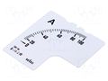 Scale; for analogue ammeter; I AC: 0÷75A; 90°; SCL-AM-I-3 SELEC SCL-AM-I-3-75/5A