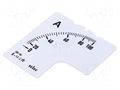Scale; for analogue ammeter; I AC: 0÷60A; 90°; SCL-AM-I-2 SELEC SCL-AM-I-2-60/5A