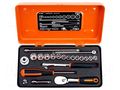 Wrench-set; 6-angles,socket spanner; Mounting: 1/4"; 21pcs. BAHCO SA.6721NM
