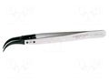 Tweezers; 130mm; Blades: curved,narrowed; Blade tip shape: sharp LINDSTRÖM SA.TL7CFR-SA