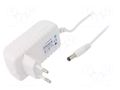 Power supply: switching; mains,plug-in; 12VDC; 0.5A; 6W; 80.14% POS POSB12050A-WH