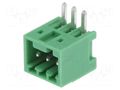 Pluggable terminal block; 2.5mm; ways: 3; angled 90°; socket; male PHOENIX CONTACT MC0.5/3-G-2.5