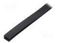 Hole and edge shield; EPDM; L: 10m; black; H: 10mm; W: 8mm RST ROZTOCZE UT-5.3-10M