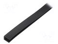 Hole and edge shield; EPDM; L: 10m; black; H: 10mm; W: 8mm RST ROZTOCZE UT-5.3-10M