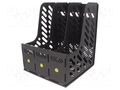 ESD; A4; electrically conductive material; black; vertical STATICTEC PRT-STS1095