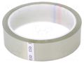 Tape: packaging; ESD; L: 33m; W: 25mm; Thk: 50um; colourless; <1GΩ STATICTEC PRT-STP1325