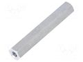 Screwed spacer sleeve; 35mm; Int.thread: M3; hexagonal; aluminium DREMEC TFF-M3X35/DR134