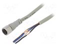 Cable: for sensors/automation; M12; PIN: 4; straight; 2m; plug; CI AUTONICS CIDH4-2