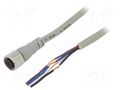 Cable: for sensors/automation; M12; PIN: 4; straight; 2m; plug; CI AUTONICS CIDH4-2