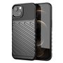 Thunder Case Flexible Tough Rugged Cover TPU Case for iPhone 13 mini black, Hurtel 5907769328428