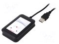 RFID reader; 4.3÷5.5V; USB; antenna; Range: 100mm; 88x56x18.5mm ELATEC T4BT-FB2BEL6