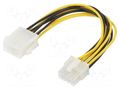 Cable: mains; EPS 8pin male,EPS 8pin female; 0.2m AKYGA AK-CA-08