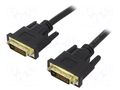 Cable; DVI-D (24+1) plug,both sides; Full HD 1080p; 1.8m; black AKYGA AK-AV-06